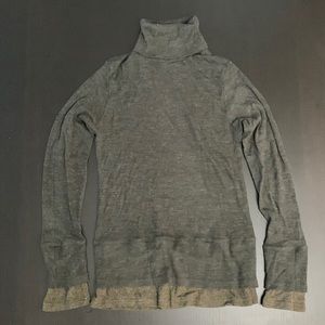Dark brown thin turtle neck size S